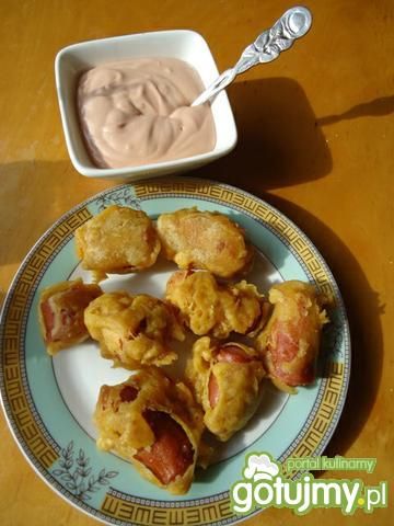 Nugetsy z parówek Nugetsy z parówek