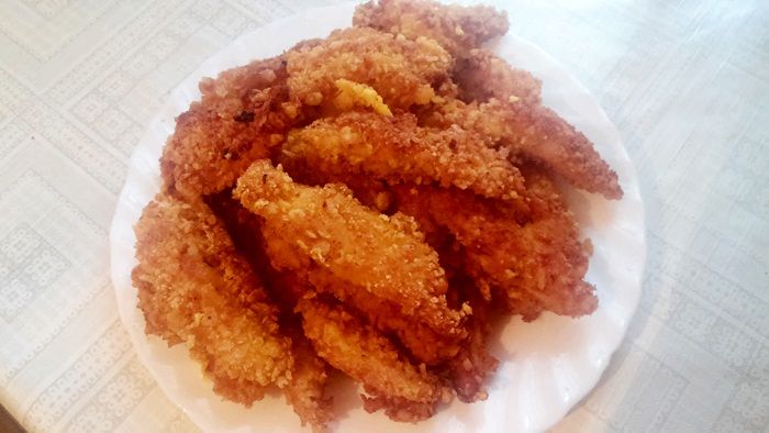 Nuggetsy w płatkach kukurydzianych Nuggetsy w płatkach kukurydzianych