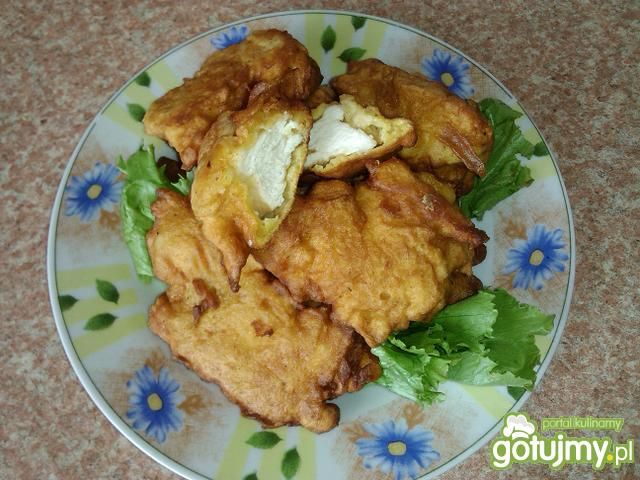 Nuggetsy z kurczaka w ostrym cieście  Nuggetsy z kurczaka w ostrym cieście
