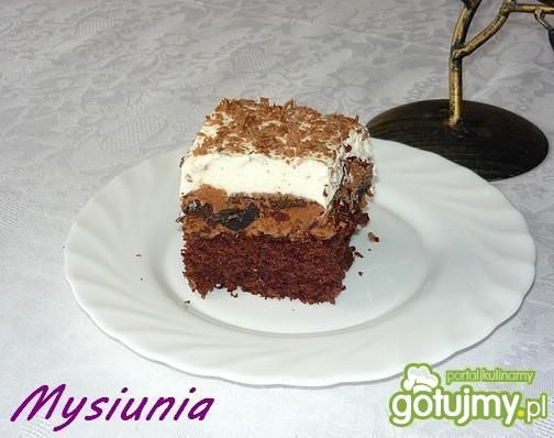 Nutellowo - śliwkowe ciasto alkoholowe Nutellowo - śliwkowe ciasto alkoholowe