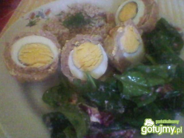 Oczka mielone z jajkiem