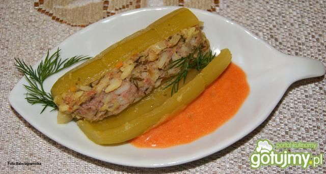 Ogórki faszerowane wg Buni :