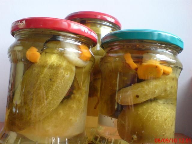 Ogórki konserwowe w occie jabłkowym