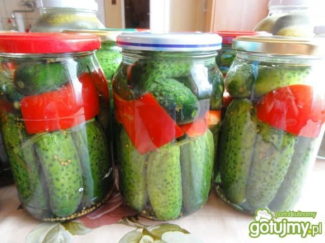 Ogórki konserwowe z papryką wg Ilonar