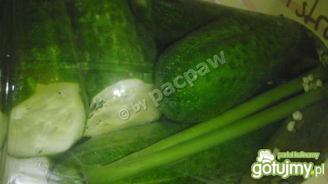 Ogórki małosolne z ziarenkami chili  Ogórki małosolne z ziarenkami chili