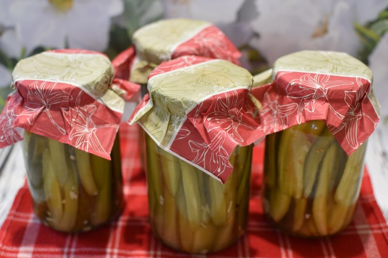 Ogórki Piri Piri z miodem