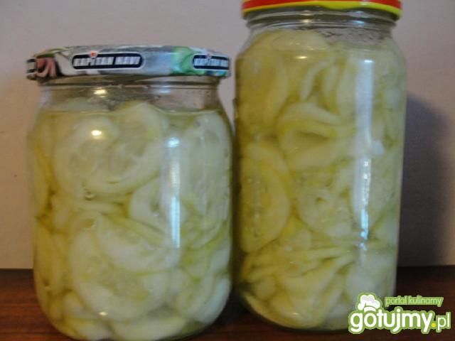 Ogórki w czosnkowej zalewie  Ogórki w czosnkowej zalewie