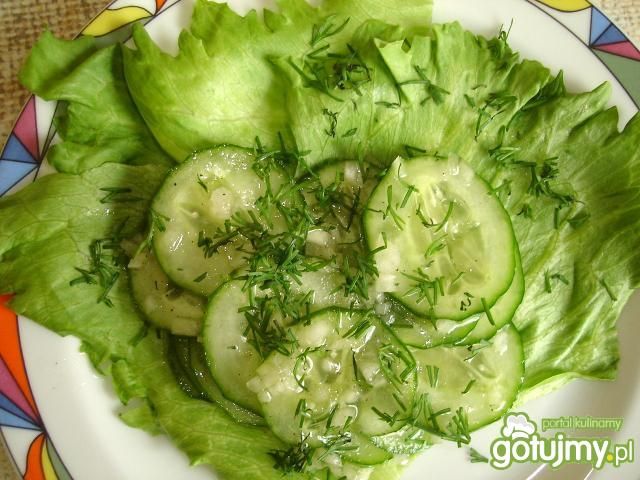 Ogórki w sosie winegret