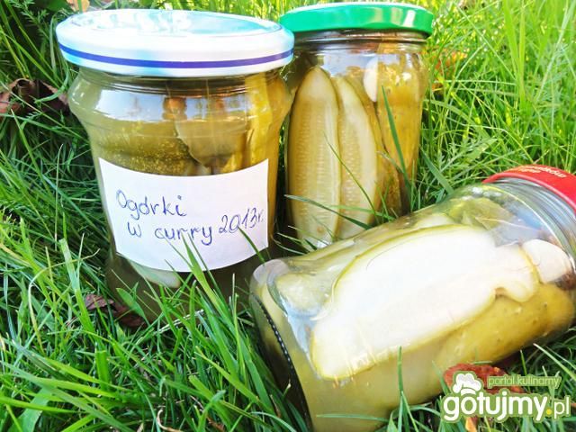 Ogórki w zalewie curry 4