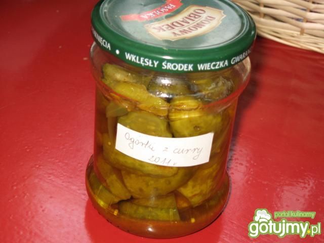 Ogórki z curry na zimę
