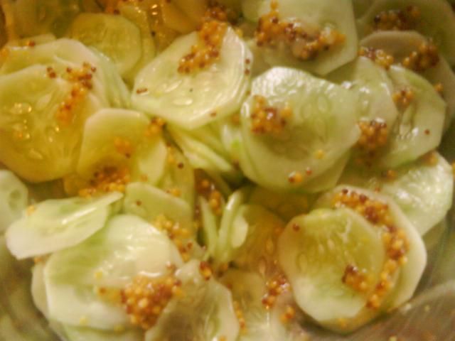 Ogórki z musztardą