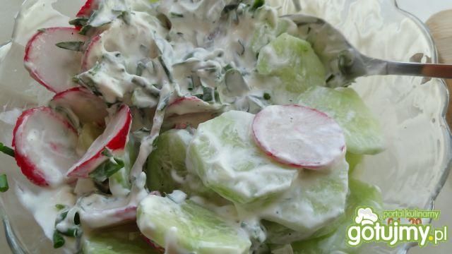 Ogórki z rzodkiewką i świeżymi ziołami