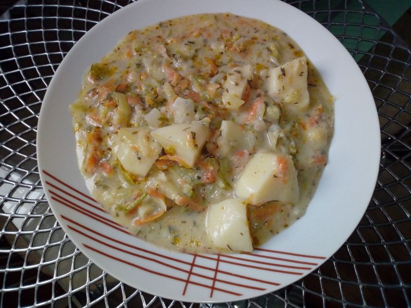 Ogórkowa na kurczaku gyros