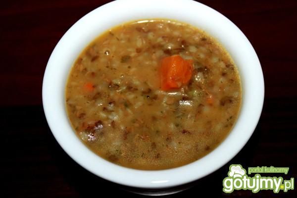 Ogórkowa z kaszą gryczaną