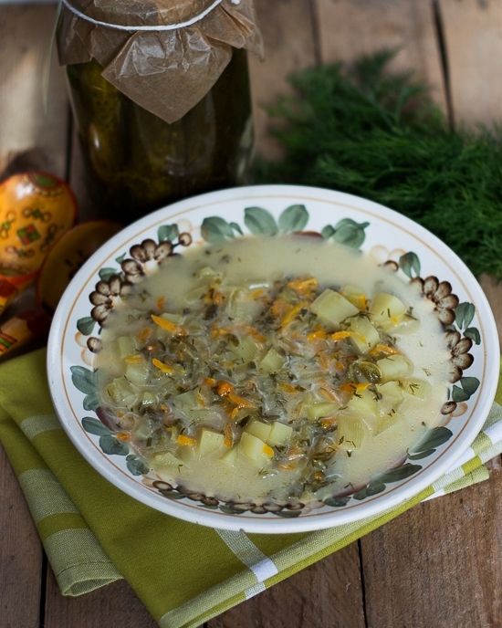 Ogórkowa z żeberkami