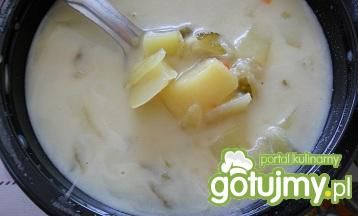 Ogórkowa z ziemniakami wg motorka