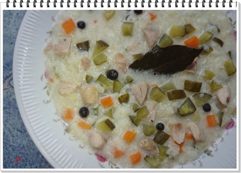 Ogórkowa zupa Eli z ryżem Ogórkowa zupa Eli z ryżem