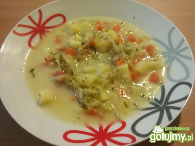 Ogórkowa zupka z domowych przetworów