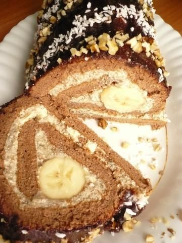 Oko słonia - bananowa rolada Oko słonia - bananowa rolada