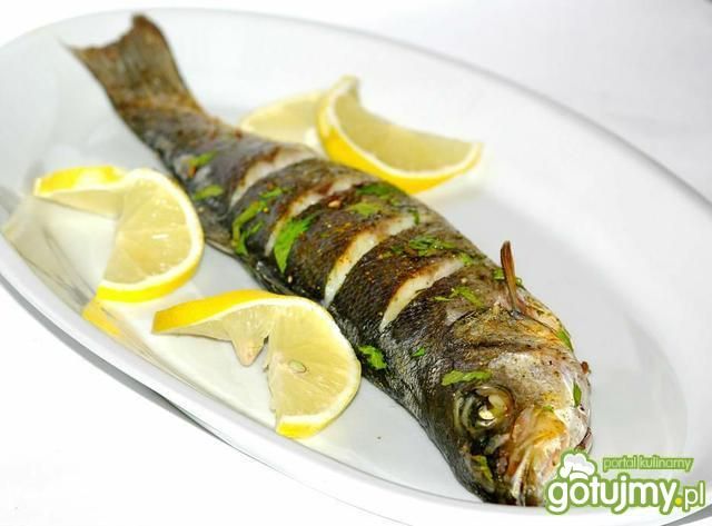 Okoń z Masełkim Czosnkowym Okoń z Masełkim Czosnkowym