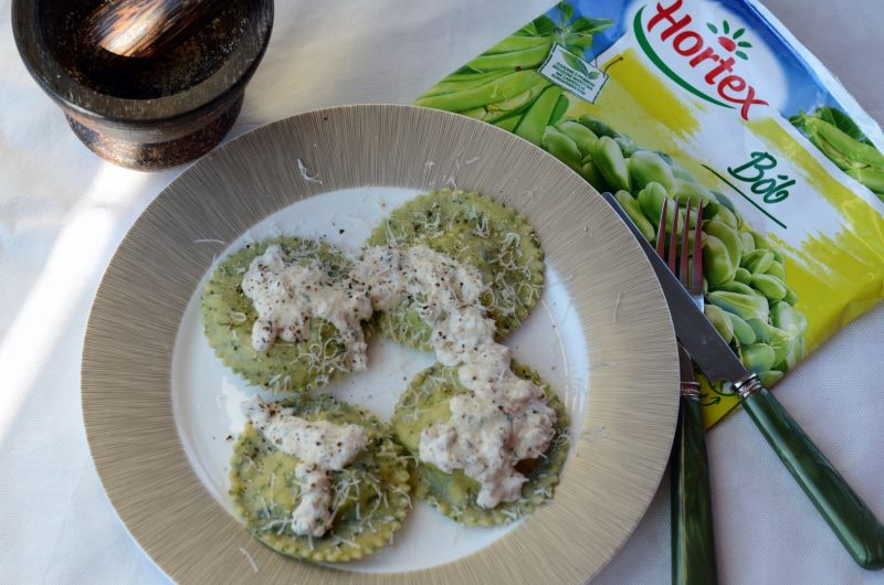Okrągłe ravioli szpinakowe z wyjątkowym nadzieniem Okrągłe ravioli szpinakowe z wyjątkowym nadzieniem