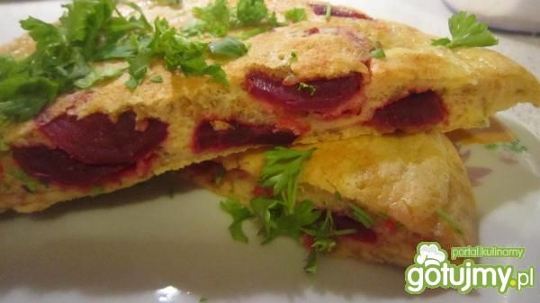 Omlet gryczany z burakami Omlet gryczany z burakami