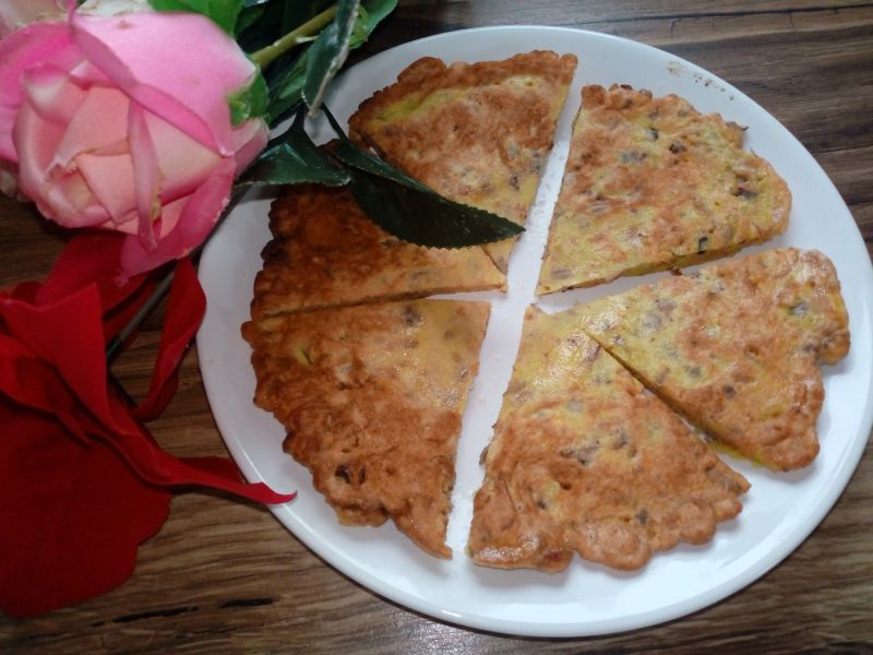 Omlet kukurydziany z orzechami i słonecznikiem Omlet kukurydziany z orzechami i słonecznikiem