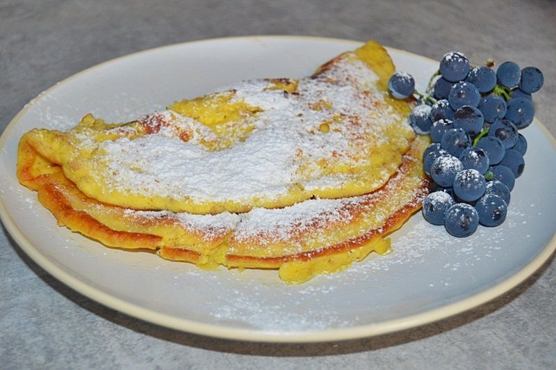 Omlet na serku homogenizowanym z mąką graham Omlet na serku homogenizowanym z mąką graham