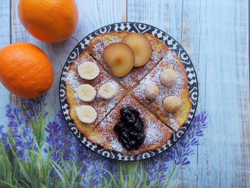 Omlet owsiano-waniliowy