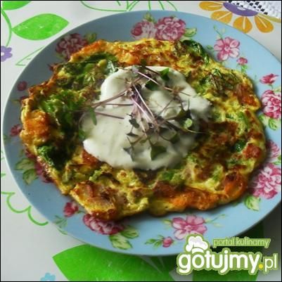 Omlet szpinakowy
