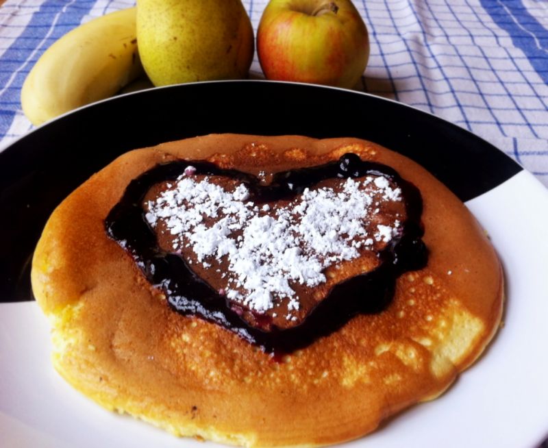 Omlet w wersji walentynkowej