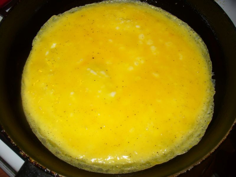 Omlet warzywno - rybny