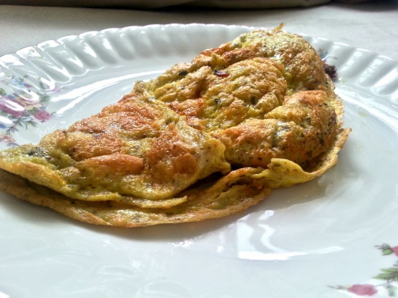 Omlet z farszem pieczarkowym Omlet z farszem pieczarkowym