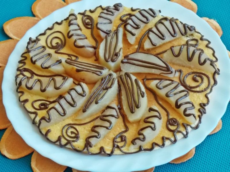 Omlet z gruszkami i czekoladą Omlet z gruszkami i czekoladą