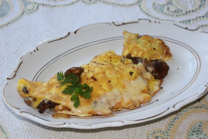 Omlet z grzybami 