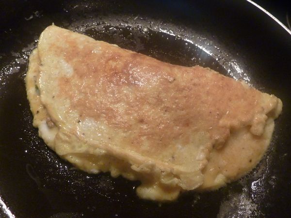 Omlet z kaszą jaglaną 