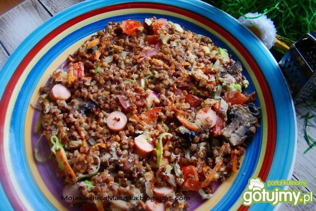Omlet z kaszy gryczanej i warzyw  Omlet z kaszy gryczanej i warzyw
