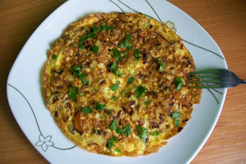 Omlet z kurkami Omlet z kurkami