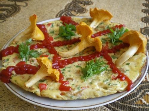 Omlet z kurkami Omlet z kurkami