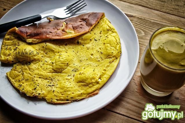 Omlet z musztardą Dijon i ziołami prowan Omlet z musztardą Dijon i ziołami prowan