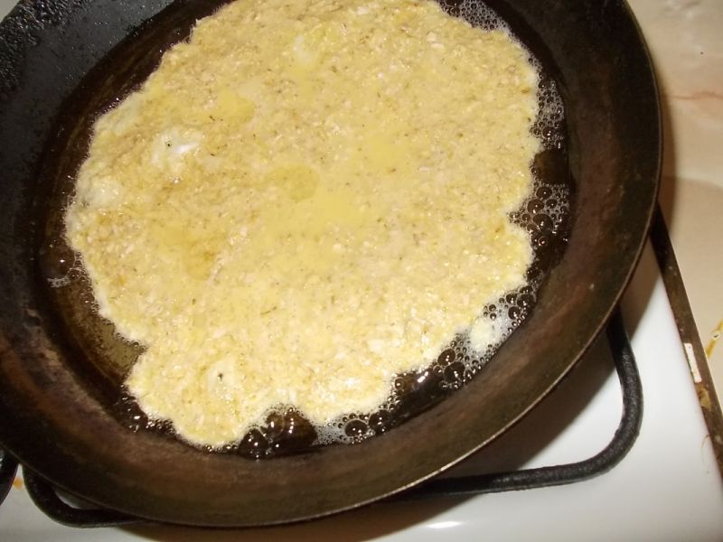 Omlet z otrębami owsianymi
