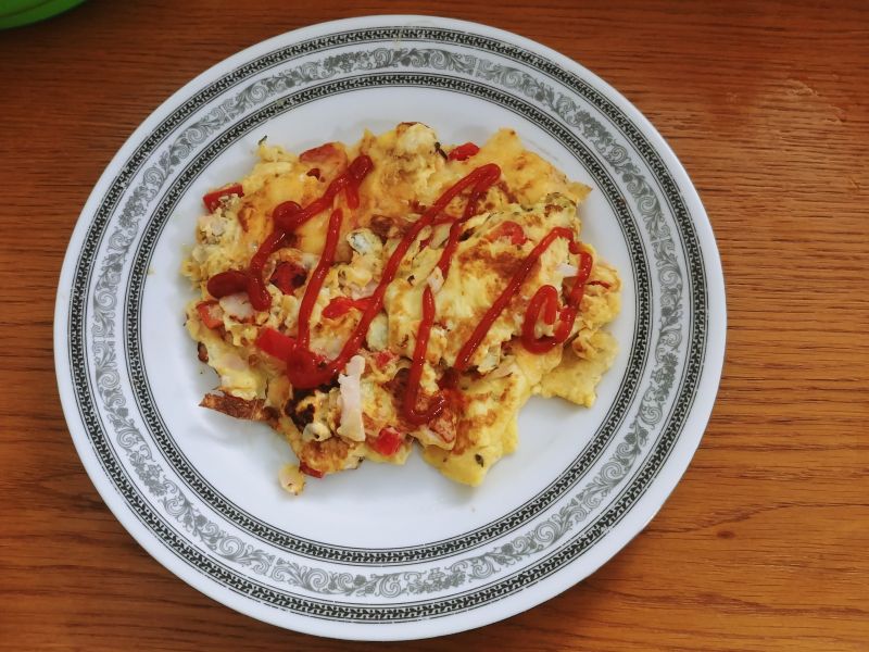 Omlet z papryką Omlet z papryką