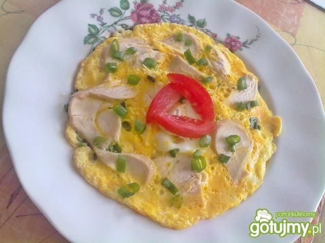 Omlet z piersią kurczaka Omlet z piersią kurczaka