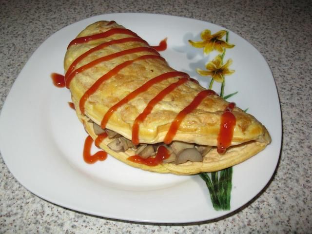 Omlet z płatkami kukurydzianymi wg ejla