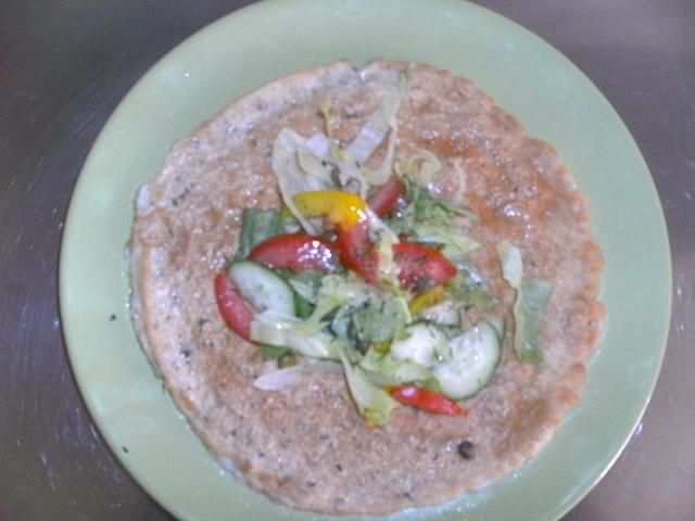 omlet z platkami owsianymi 