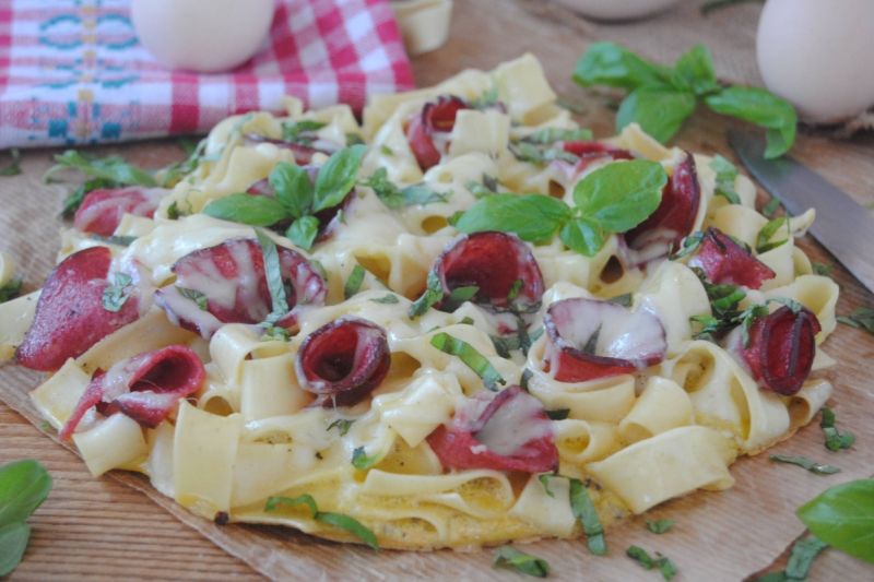 Omlet z salami Omlet z salami
