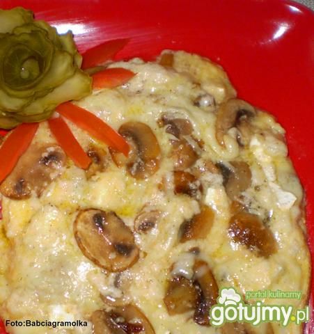Omlet z serem i pieczarkami  po angielsk Omlet z serem i pieczarkami  po angielsk