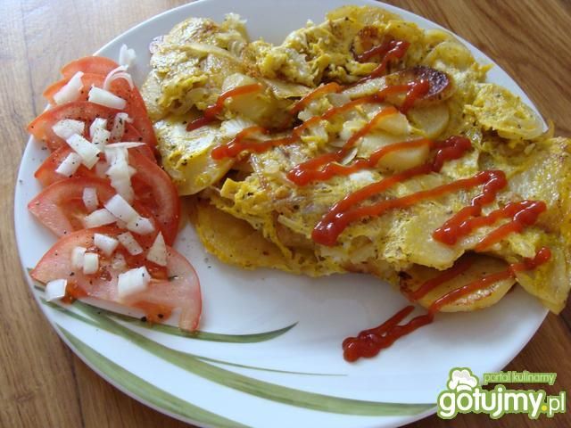 Omlet z ziemniakami po wiejsku Omlet z ziemniakami po wiejsku