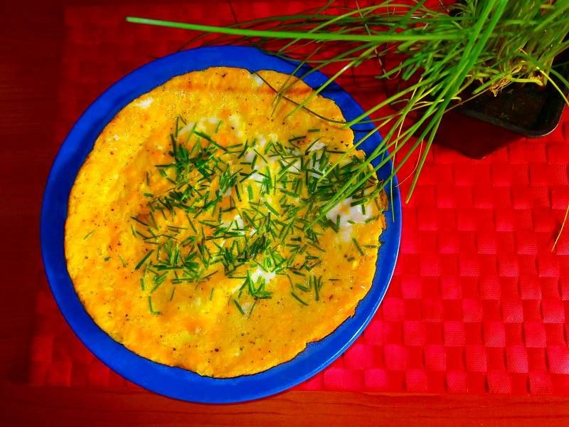 Omlet ze szczypiorkiem Omlet ze szczypiorkiem