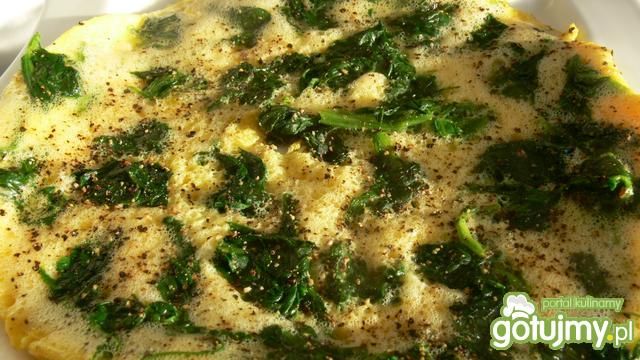 Omlet ze szpinakiem 2 Omlet ze szpinakiem 2